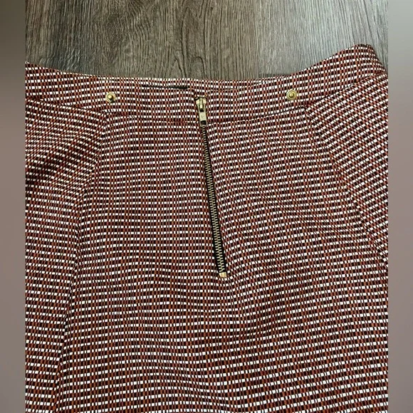 Topshop Skirt – Size 8 Black/White/Rust - Picture 6 of 8